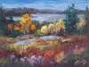 Falls-Arrival-sm-9x12-acrylic-painting-acadia-maine-rv-park-fall-foliage